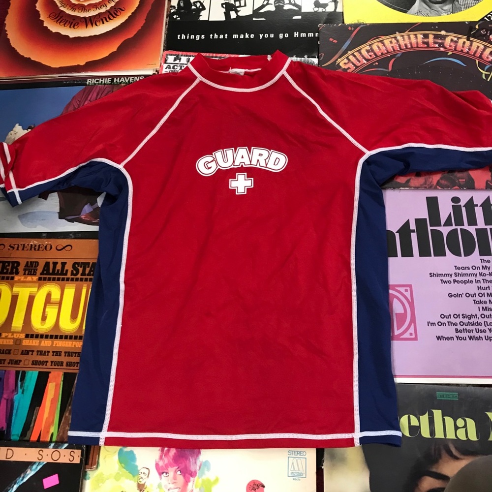 Lifeguard Rash Guard Swim Shirt Uniform